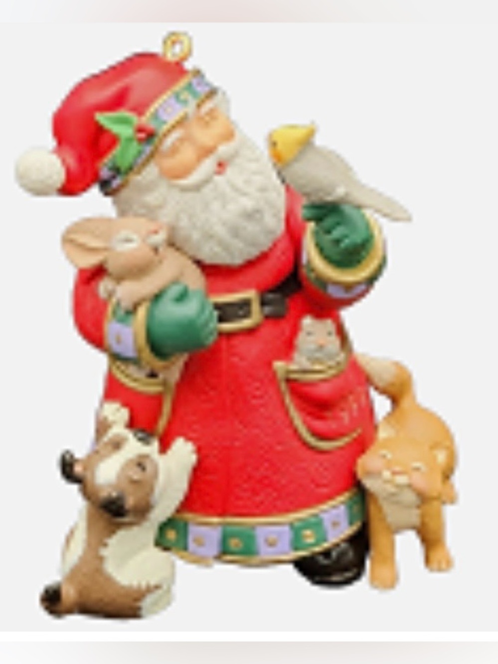 Hallmark Keepsake "Best Pals" Santa Ornament Vintage 1999 Christmas Ornament